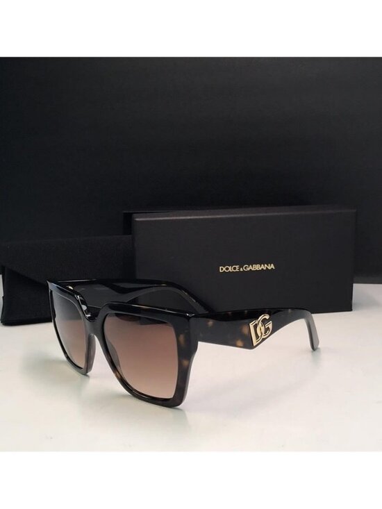 New Authentic DOLCE & GABBANA Women\'s Brown Square Sunglasses DG 4438 main image 8